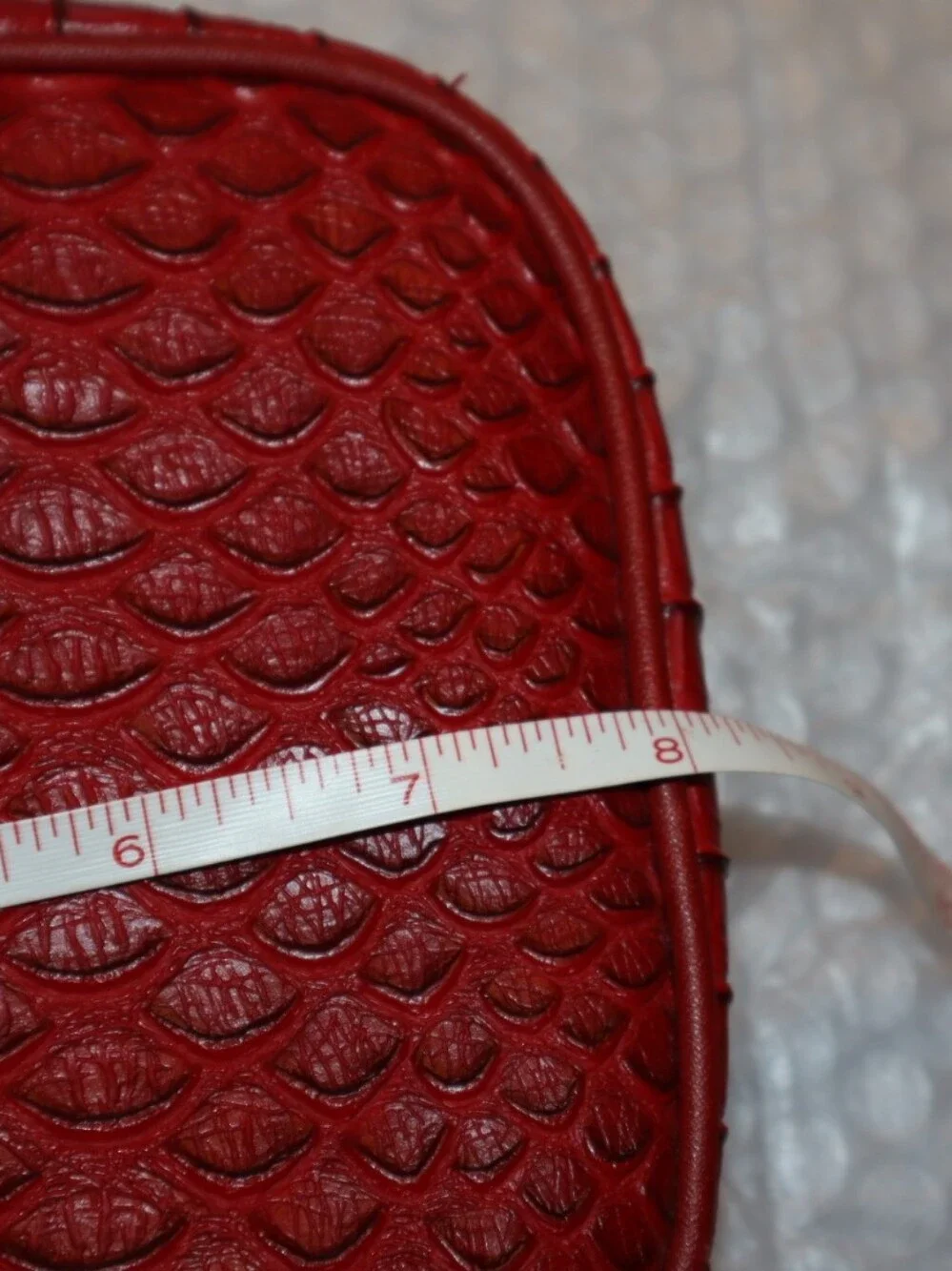 Nordstrom luxury‎ cosmetic  small pouch  embossed Croc Beauty Bag